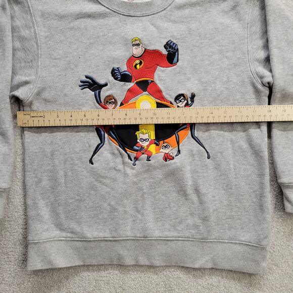 Vintage Disney Store The Incredibles Youth Pull Over Sweatshirt Unisex Medium - Picture 6 of 8